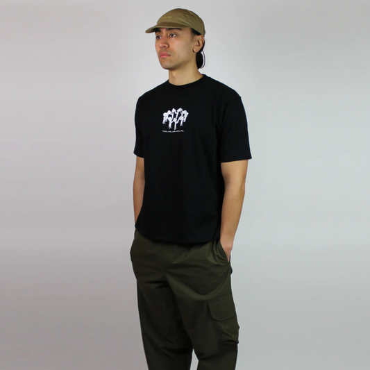 Wawwa linear Notion T-Shirt - Black