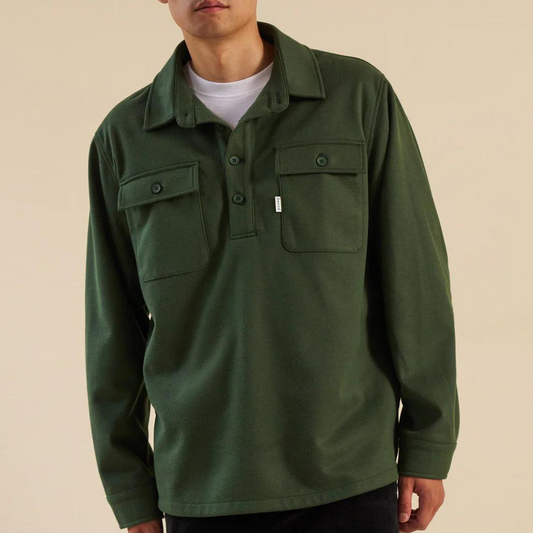 Bound Work Pullover - Forest Green